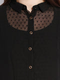 Tokyo Talkies Women's Self Design Casual Shirt