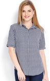Tokyo Talkies Women's Checkered Casual Shirt
