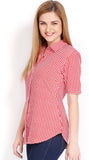 Tokyo Talkies Women's Checkered Casual Shirt
