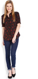Tokyo Talkies Women's Printed Casual Shirt