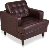 Durian Tulsa Leatherette 1 Seater Sofa