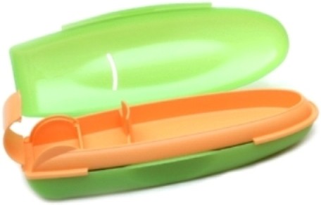 Tupperware Plain Plain Art Plastic Pencil Box