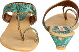 Indulgence Brocade Finish Low Women Wedges