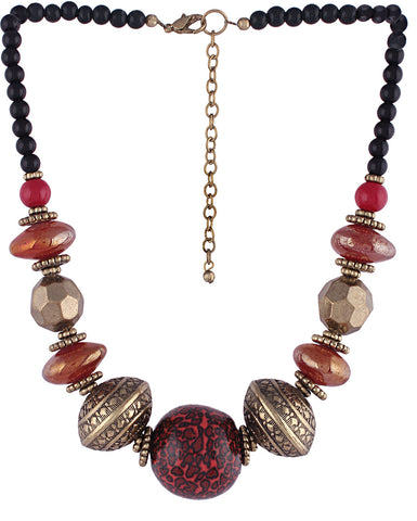 Village Handicrafts Aluminum, Ceramic Necklace