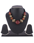 Village Handicrafts Aluminum, Ceramic Necklace