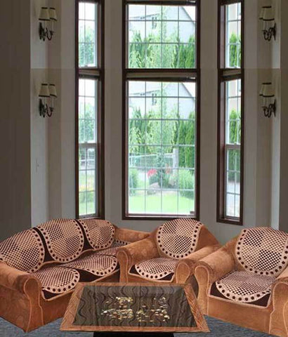Unique Collections Jacquard Sofa Cover