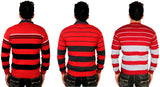 UNO COTTON Striped V-neck Wedding, Casual, Party, Formal Men's, Boy's Sweater