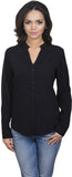 Antilia Femme Women's Solid Casual Reversible Shirt