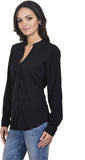 Antilia Femme Women's Solid Casual Reversible Shirt