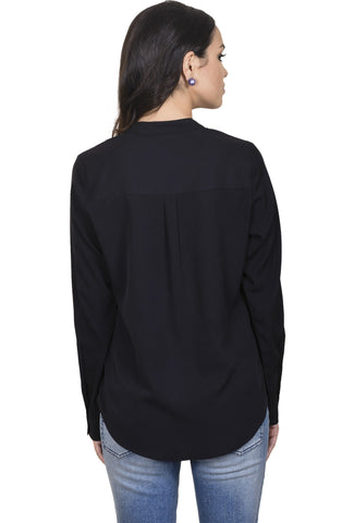 Antilia Femme Women's Solid Casual Reversible Shirt