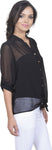 Antilia Femme Women's Solid Casual Reversible Shirt