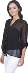 Antilia Femme Women's Solid Casual Reversible Shirt