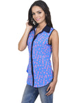 Antilia Femme Women's Printed Casual Reversible Shirt