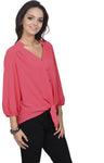 Antilia Femme Women's Solid Casual Reversible Shirt