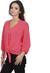 Antilia Femme Women's Solid Casual Reversible Shirt