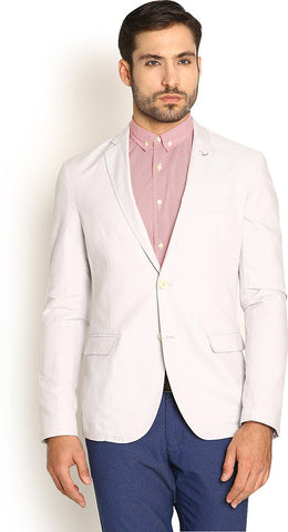 Blackberrys Solid Single Breasted Casual Men's Blazer