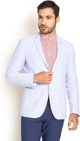 Blackberrys Solid Single Breasted Casual Men's Blazer