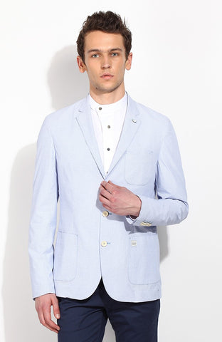 Blackberrys Printed Single Breasted Casual Men's Blazer