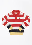 US Polo Striped Casual Boy's Sweater