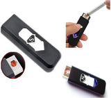 Sangaitap Combo Offer Of 2 Pes Flameless Rechargeable Electronic Windproof Eco Friendly For It Professional Unique USB Cigarette Lighter