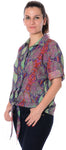 Urban Religion Women's Animal Print Casual Shirt