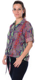 Urban Religion Women's Animal Print Casual Shirt
