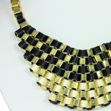 Vinnis Alloy, Fabric Necklace