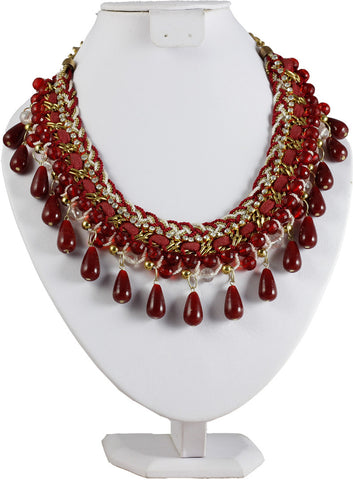 Vinnis Metal, Alloy, Fabric Necklace