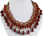 Vinnis Metal, Alloy, Fabric Necklace