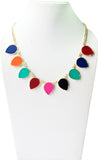Vinnis Rolling Starlight Alloy, Enamel Necklace