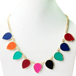 Vinnis Rolling Starlight Alloy, Enamel Necklace