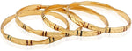 Variation Alloy Yellow Gold 22 Bangle Set