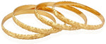 Variation Alloy Yellow Gold 22 Bangle Set