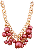 Vendee Fashion Plastic Beaded Alloy Necklace