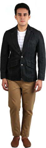 Van Don Solid Single Breasted Casual, Party, Wedding Men's Blazer