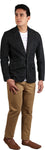 Van Don Solid Single Breasted Casual, Party, Wedding Men's Blazer