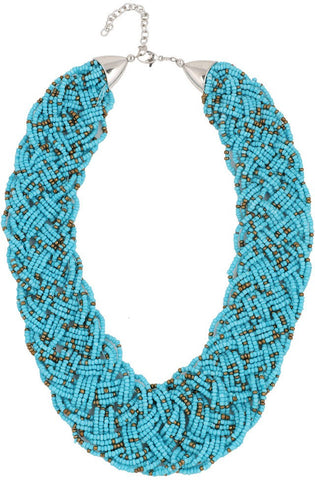 Voril Fashion Yellow Gold Plated Plastic Necklace