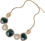 Fashionzaadi Vintage Geometrical Square Alloy Necklace