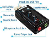 Iconnect World 7.1 Virtual Channel 3D Audio Adapter USB Sound Card