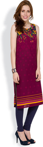 Vishudh Printed Women's Straight Kurta
