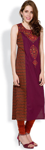 Vishudh Printed Women's Straight Kurta