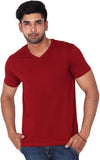 Nod'R Solid Men's V-neck T-Shirt