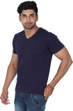 Nod'R Solid Men's V-neck T-Shirt
