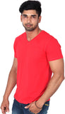 Nod'R Solid Men's V-neck T-Shirt