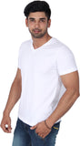 Nod'R Solid Men's V-neck T-Shirt