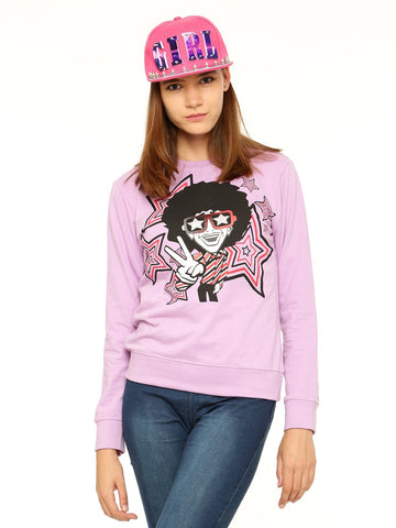 Vvoguish Full Sleeve Printed Women's Sweatshirt