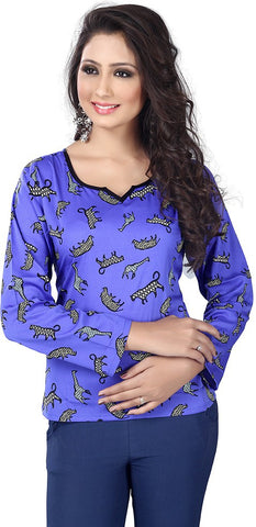 Vastrani Casual Full Sleeve Printed Women's Top