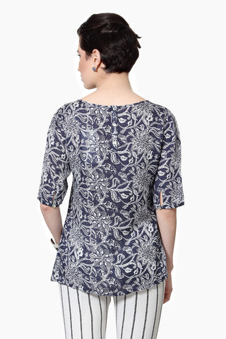 Van Heusen Casual 3/4 Sleeve Printed Women's Top