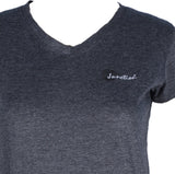 Yutak Solid, Embellished Women's V-neck T-Shirt