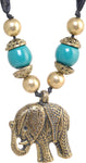 Village Handicrafts Rose Gold Plated Acrylic, Metal, Resin, Ribbon Necklace